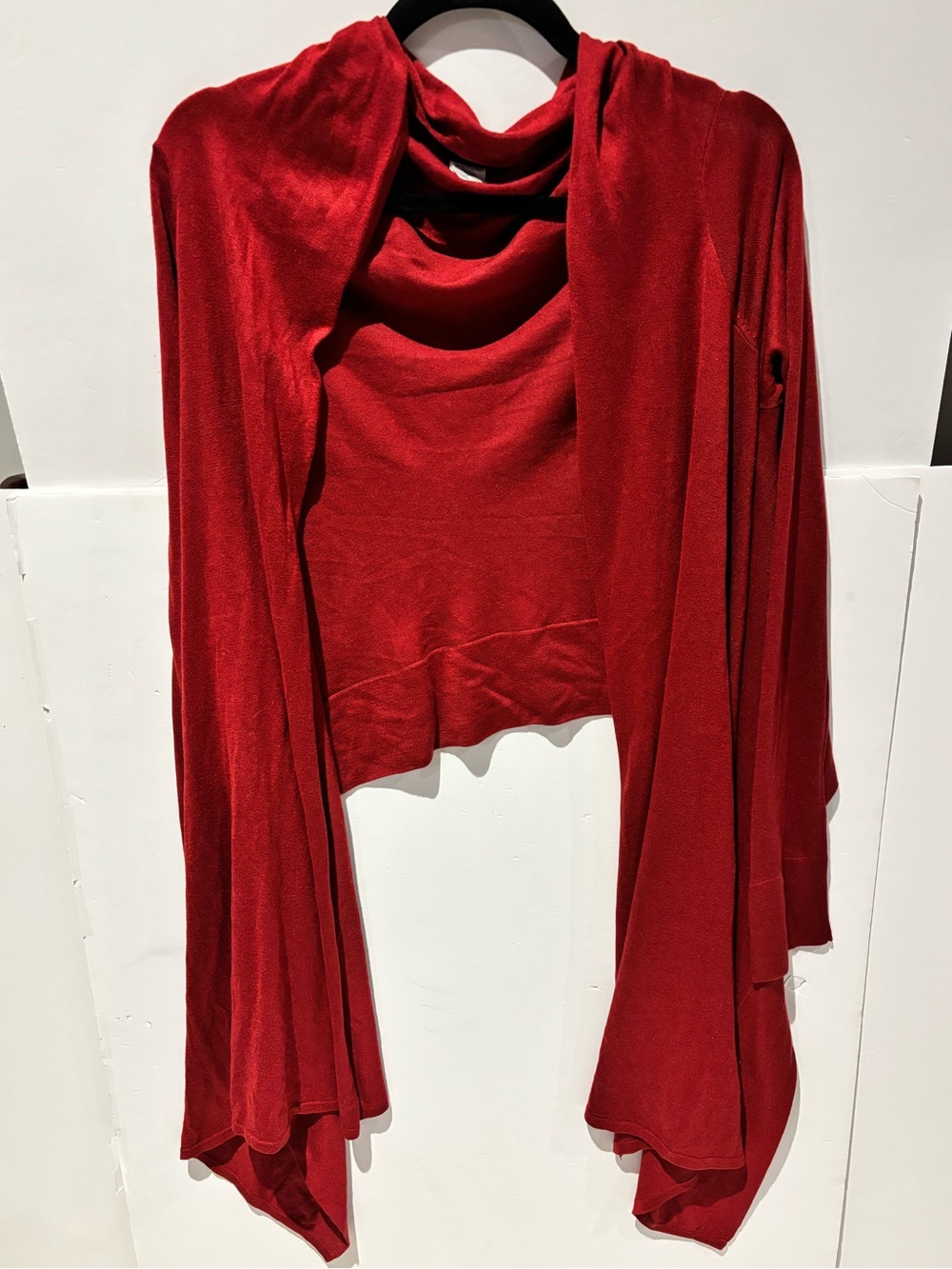 BCBGMaxAzria Deep Red Knit Cardigan